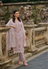 Light Mauve Soft Organza Thread-Work Party-Wear Readymade Pakistani Salwar Kameez