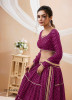 Purple Georgette Bandhani Printed Lehenga Choli For Traditional / Religious Occasions