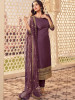 Ethnic Motifs Embroidered Round Neck Zari Kurta Set With Dupatta