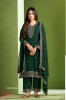 Green Georgette Embroidered Party-Wear Pant-Bottom Salwar Kameez