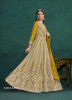 Mustard Yellow Georgette Embroidered Party-Wear Floor-Length Salwar Kameez