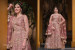 Dark Pink Net Embroidered Floor-Length Salwar Kameez For Traditional / Religious Occasions