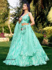 Aqua Net Sequins-Work Party-Wear Gliterring Lehenga Choli