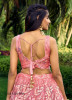 Pink Net Sequins-Work Party-Wear Gliterring Lehenga Choli