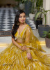 Yellow Butterfly Net Embroidered Party-Wear Stylish Lehenga Choli