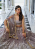 Dark Mauve Butterfly Net Embroidered Party-Wear Stylish Lehenga Choli