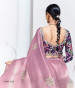 Lilac Organza Digitally Printed Party-Wear Boutique-Style Saree